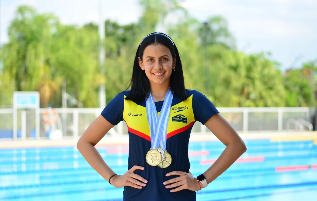 Estudiante de Administración de Empresas se coronó campeona en natación artística en el Suramericano de Deportes Acuáticos 2021 Estudiante de Administración de Empresas se coronó campeona en natación artística en el Suramericano de Deportes Acuáticos 2021