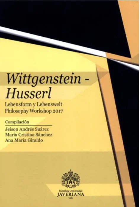 Portada Wittgenstein-Husserl. 